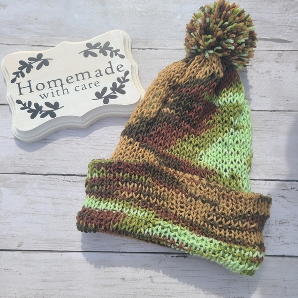 Unisex spring green camo hat - Picture 1 of 2